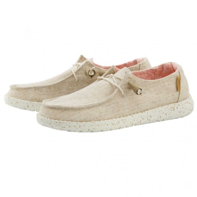 Heydude ウェンディ シャンブレー ホワイト ナット