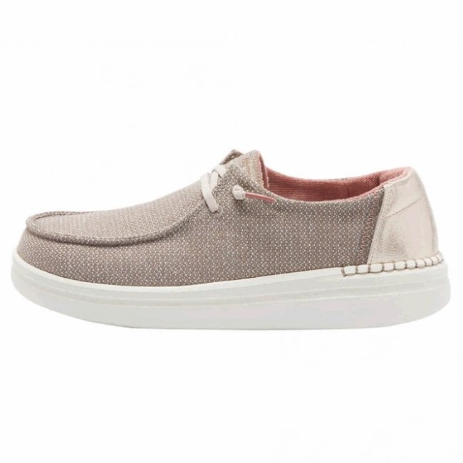 Heydude ウェンディ ライズ シャンブレー ウォーム タン