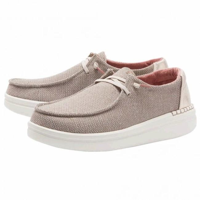 Heydude ウェンディ ライズ シャンブレー ウォーム タン