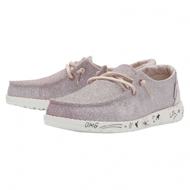 Heydude ウェンディ ユース ディスコ ピンク