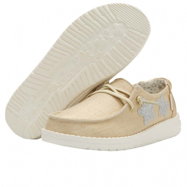 Heydude ウェンディ ユース スター ゴールド