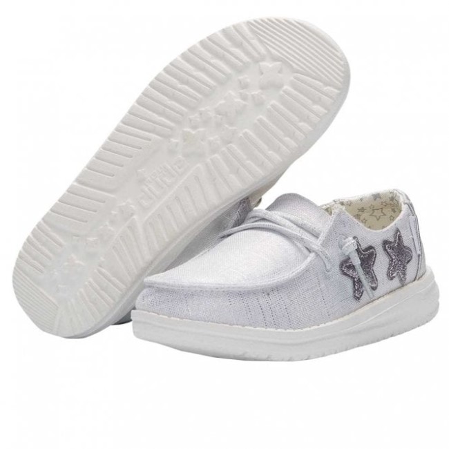 Heydude ウェンディ ユース スター シルバー