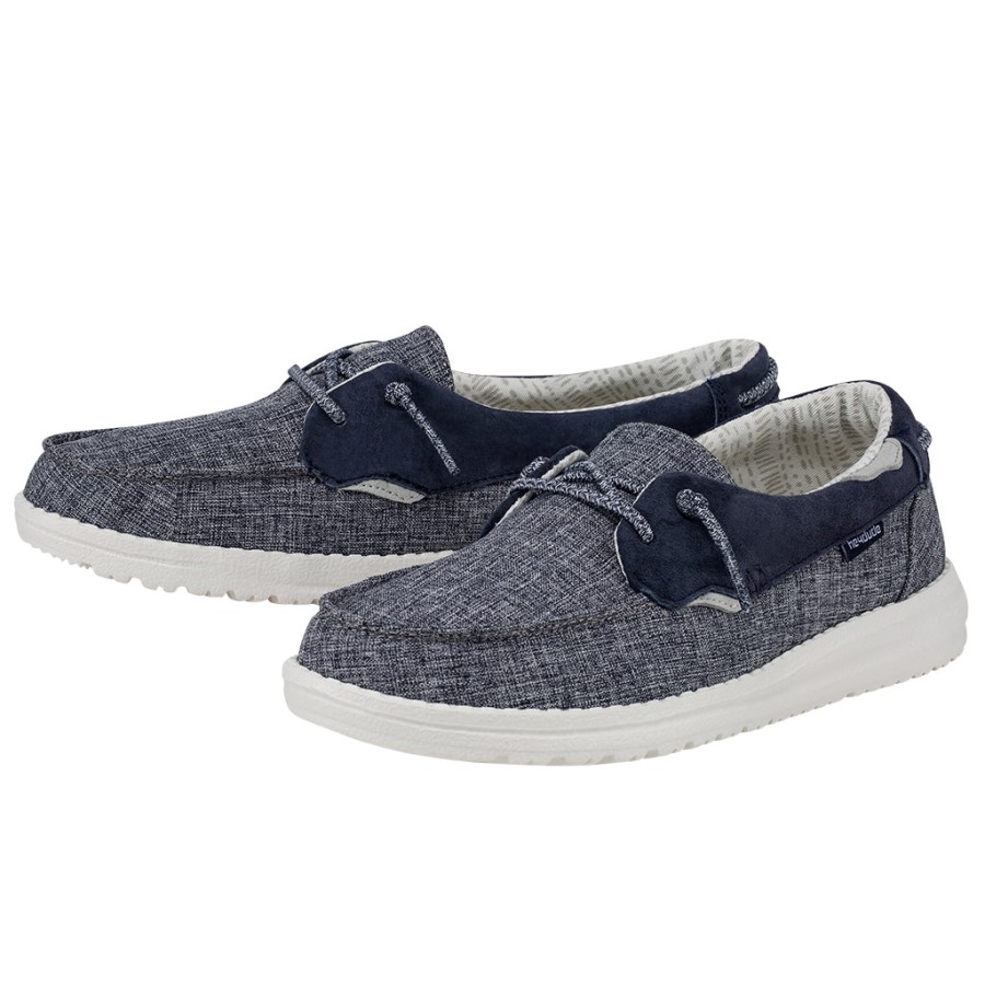 ヘイ・デュード ライラ・シャンブレー シーブルー