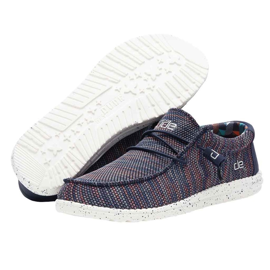 ヘイ・デュード・ウォーリー・ソックス・ブルー・オレンジ