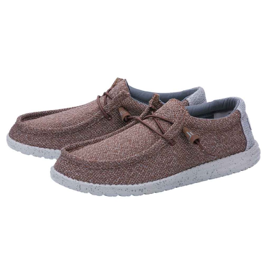 ヘイ・デュード・ウォーリー・ソックス・ファンク・ブラウン・グレイ