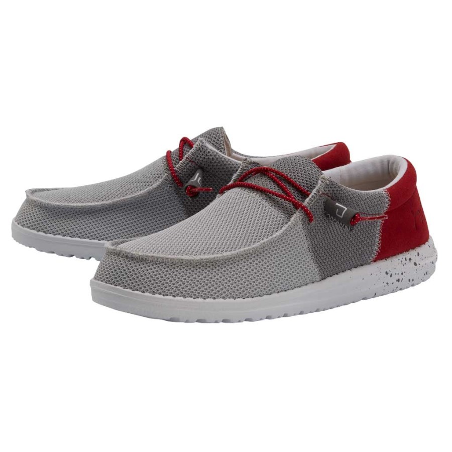 ヘイ・デュード・ウォーリー・ソックス・ファンク・ダーク・グレー・レッド