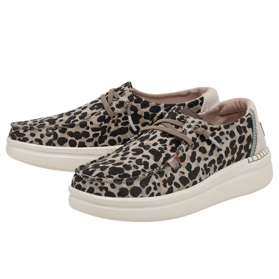 Hey Dude ウェンディライズ シャンブレー ジャングルベージュ