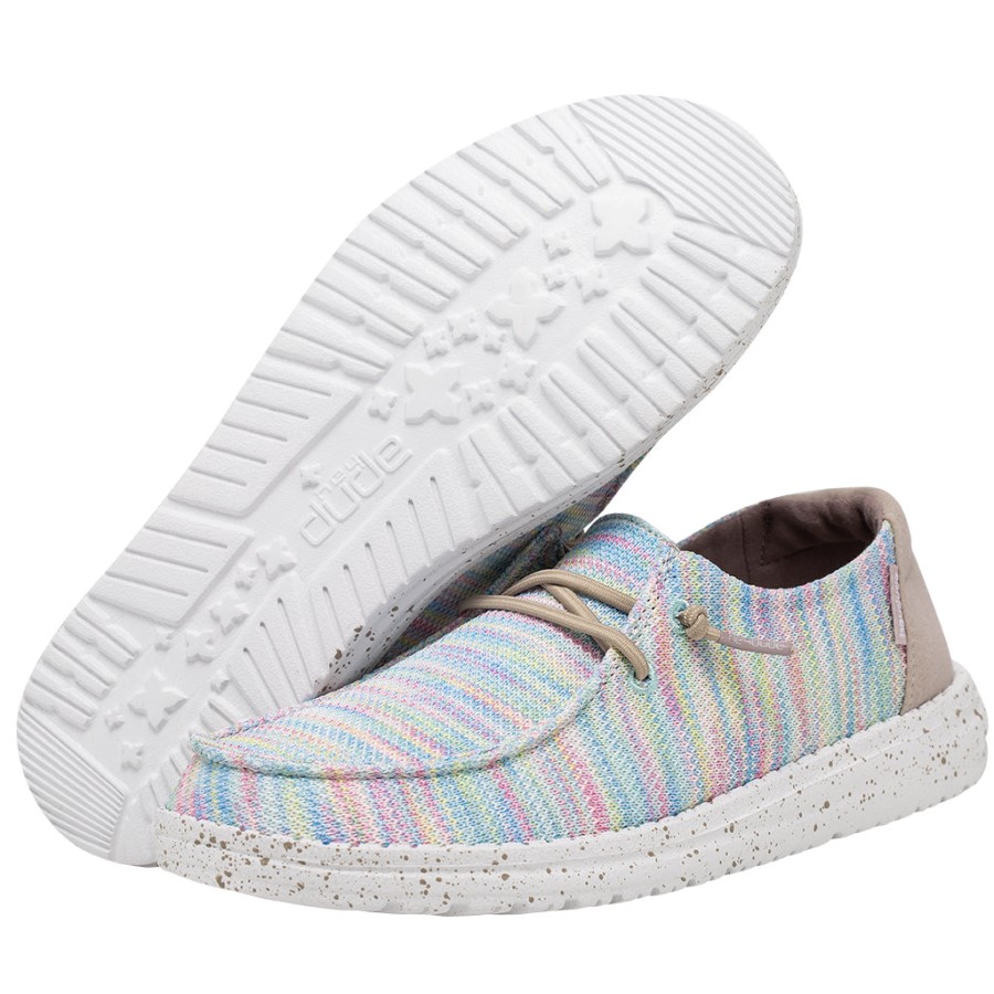 ヘイ・デュード・ウェンディ・ソックス・オーロラ・ホワイト.