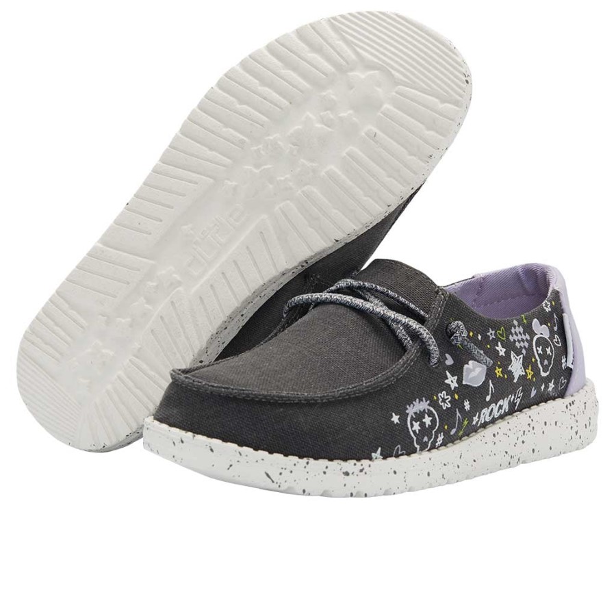 ちょっとおいウェンディユース落書き黒 [HEYSKU199] : Hey Dude