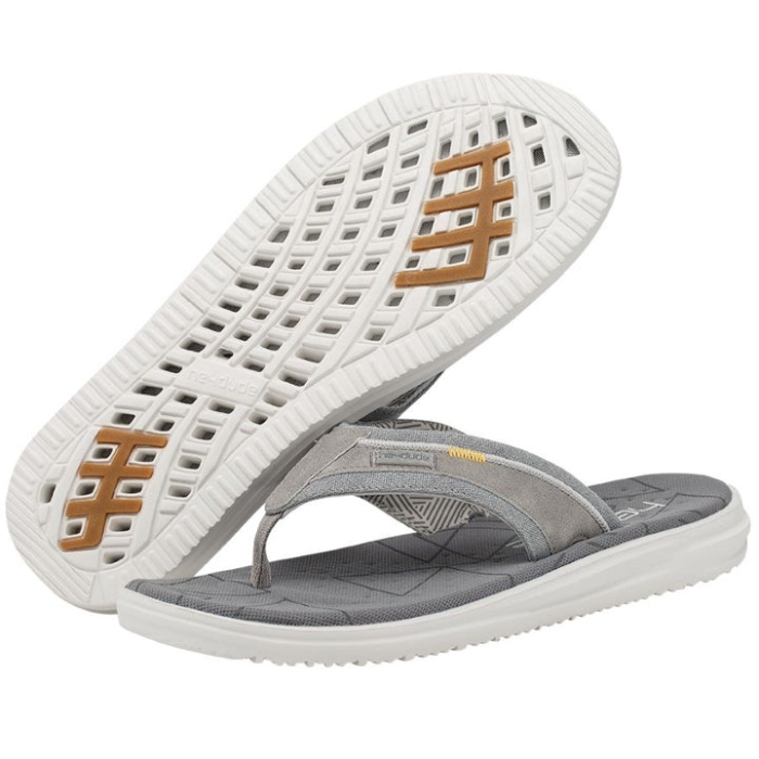 Hey Dude ライトグレーサミフリー