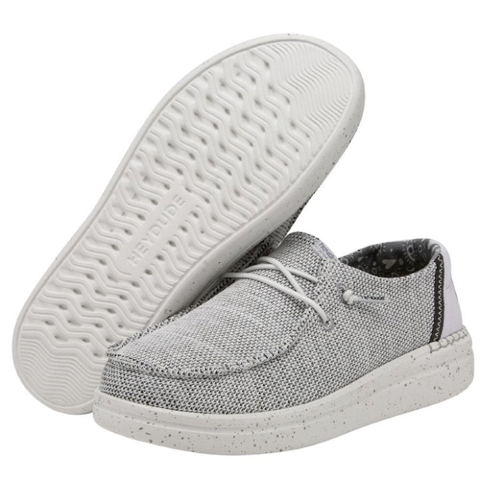 ヘイ・デュード・ストーン・ホワイト・ウェンディ・ライズ・ソックス