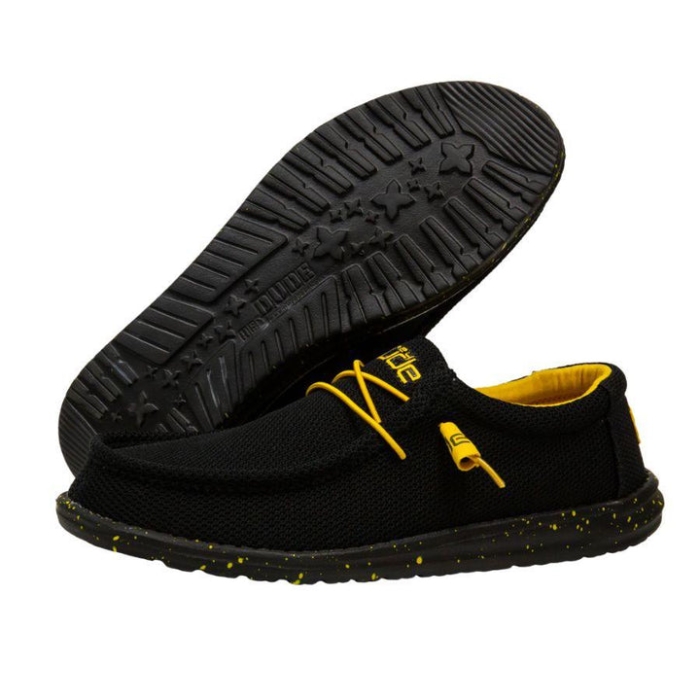 ヘイ、ウォーリー ソックス ファン ブラック アンド イエロー