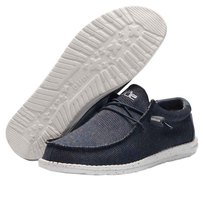 ヘイ・デュード・ウォーリー・ソックス・ネイビー・グレー