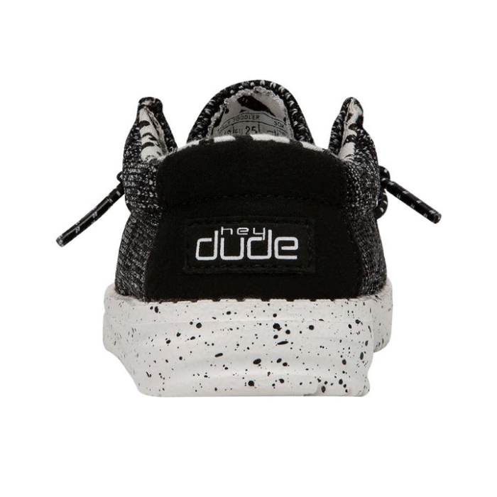 ちょっと男ウォーリー幼児ソックス ブラック ホワイト