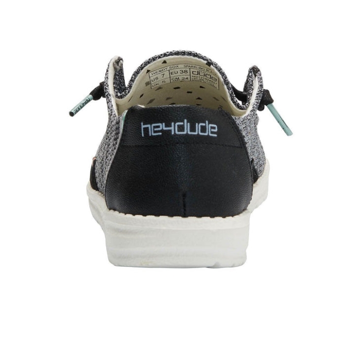 Hey Dude ウェンディ ソックス スパークリング ブラック