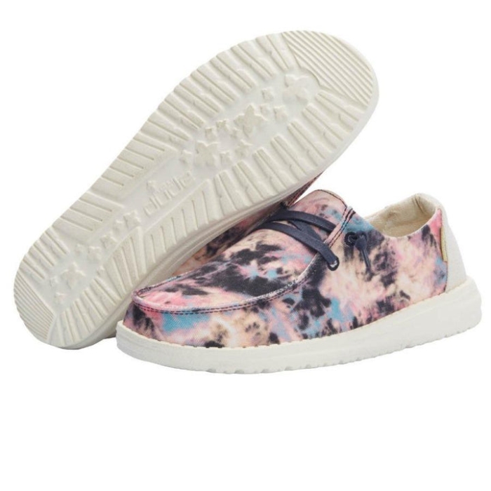 Hey Dude ウェンディ タイダイ ネイビー ピンク